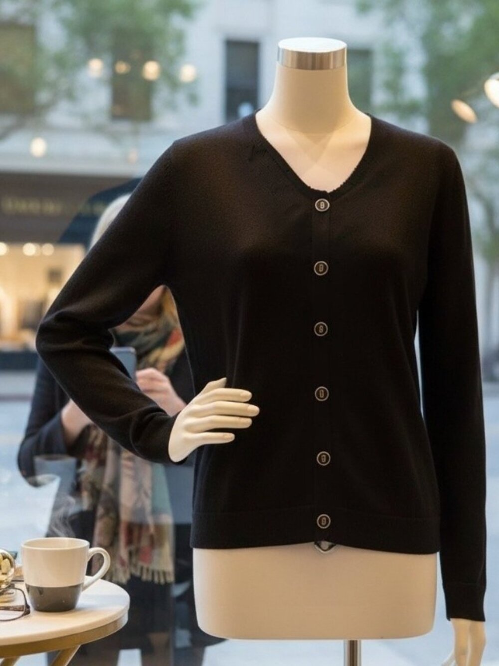 Dana Buchman Black Cardigan